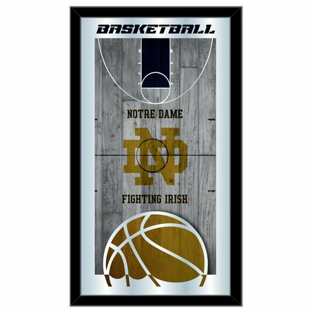 HOLLAND BAR STOOL CO Notre Dame 15" x 26" Basketball Mirror MBsktNotreD